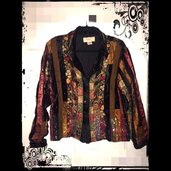 Anü Jackets & Blazers - VINTAGE ANÜ Patchwork Jacket (s)
